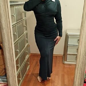 Zara Black Midi Dress